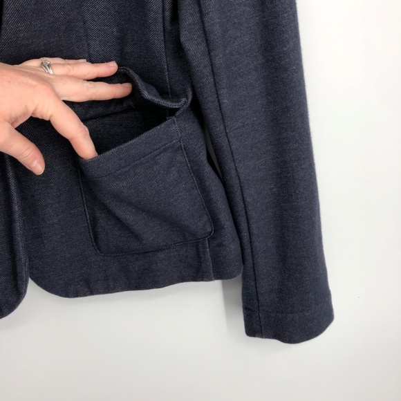 Banana Republic Womens Blazer Size 6 Blue Single Button Vented Lapels Office - Picture 7 of 13